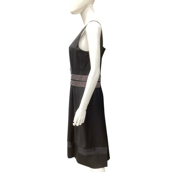 Tory Burch Women’s Dress Size 10 Sleeveless Wool Blend Decorative Waist Black - Picture 2 of 5